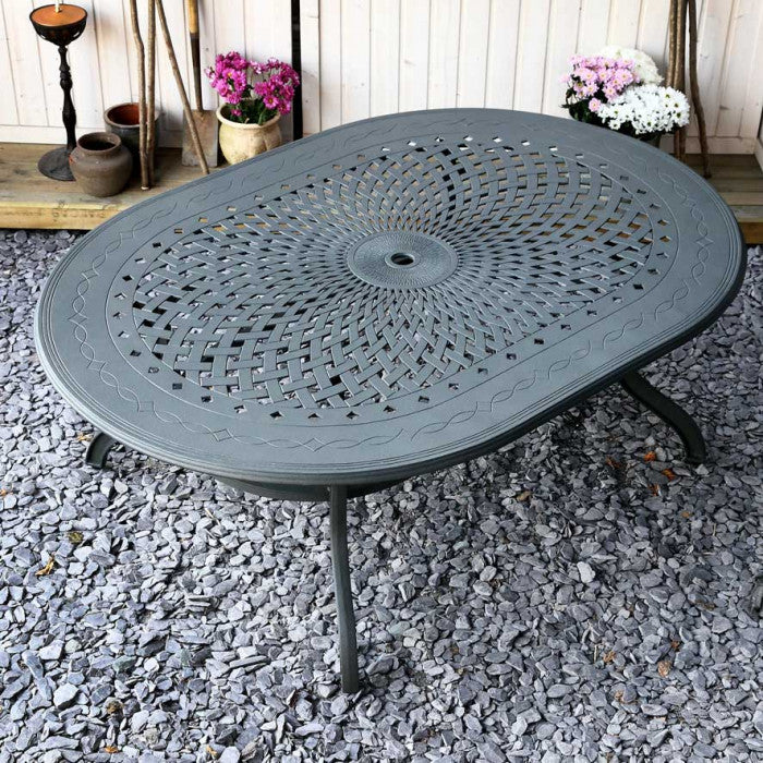 Gloria Tisch - Schiefergrau