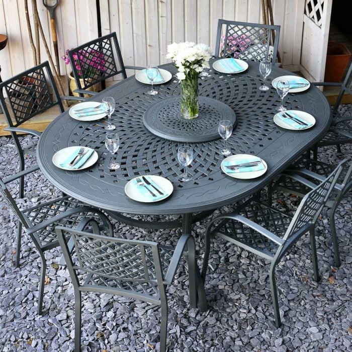 GLORIA Tisch (10 Personen Set)