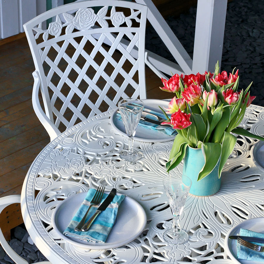 FLORA Tisch (4 Personen Set)