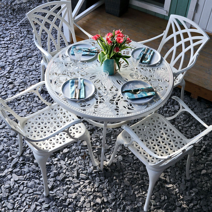 FLORA Tisch (4 Personen Set)