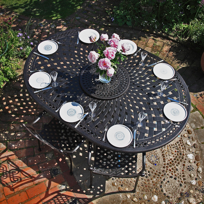 Rosemary 8-Sitzer Gartentisch Set, Antik Bronze