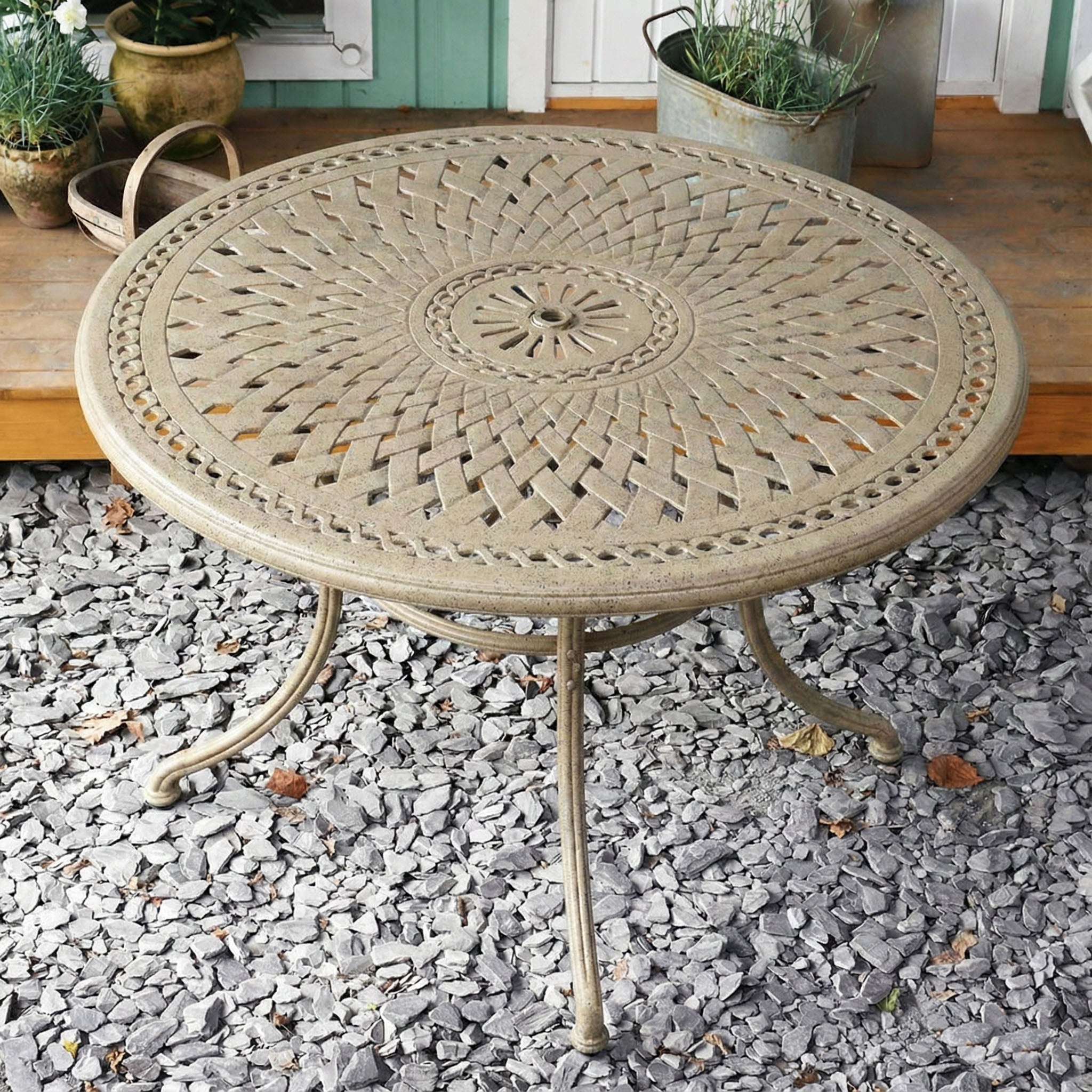 ALICE Tisch (4 Personen Set) Sandfarben