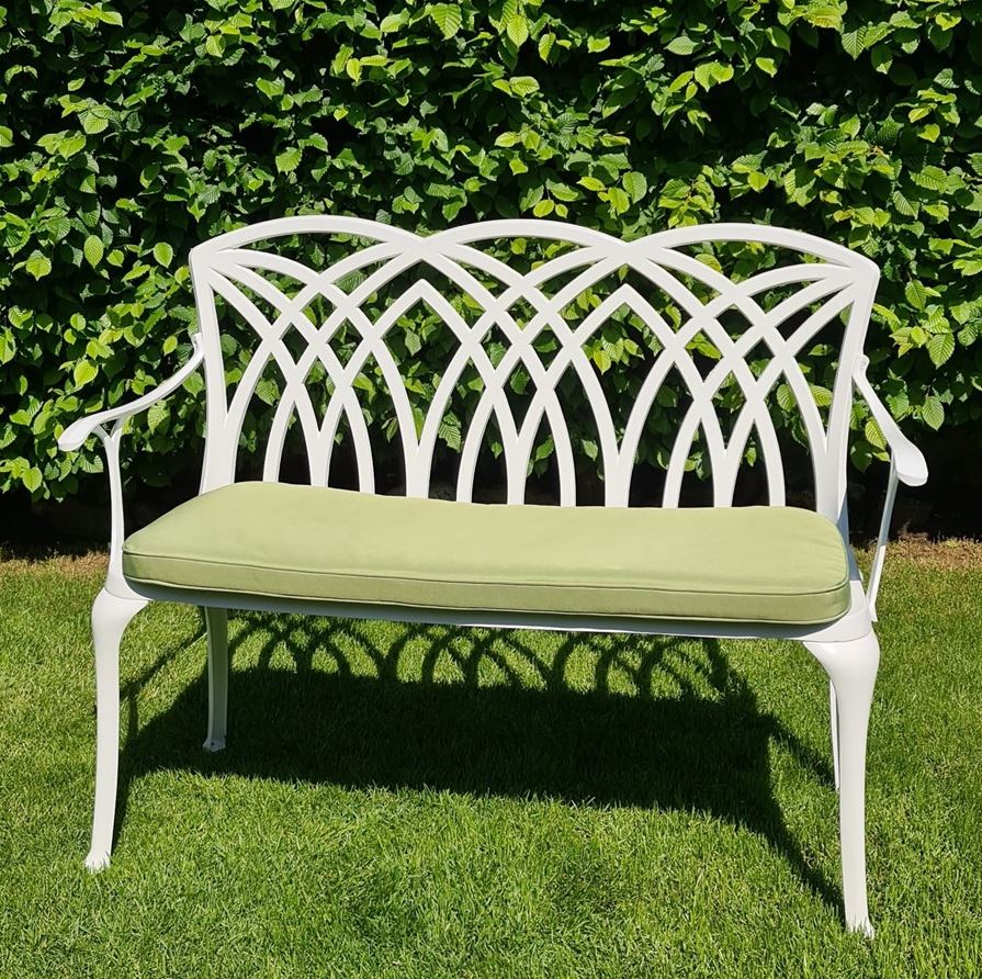 April Gartenbankkissen - Olivgrün