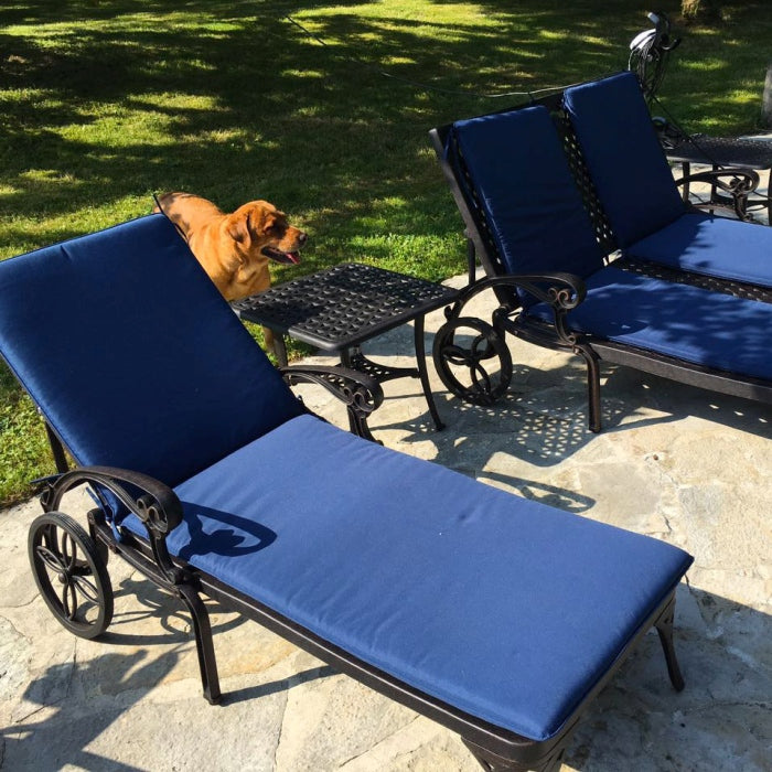 Sonnenliegenauflage - Dunkelblau