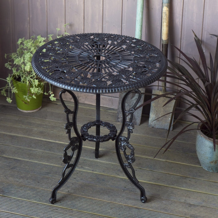 London Rose Bistroset - Antik-Bronze (2-Sitzer-Set)