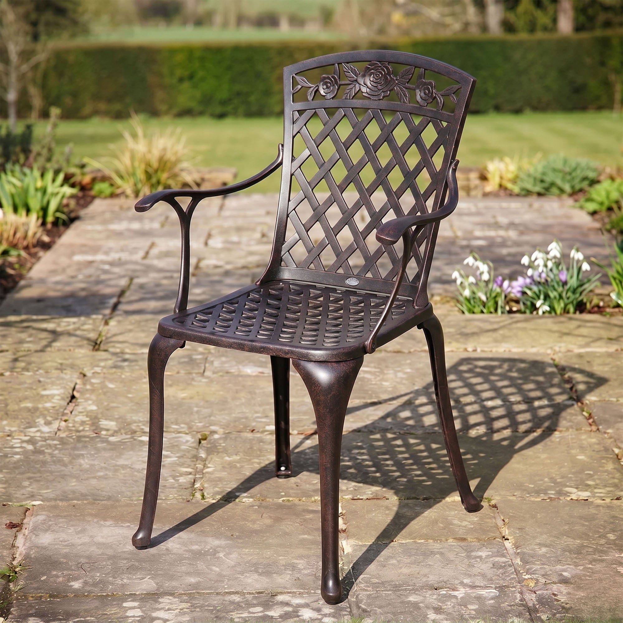 Stuhl Rose - Antik Bronze