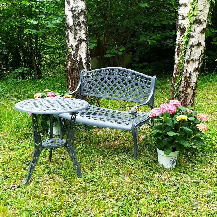 Rose Bistrotisch - Schiefergrau