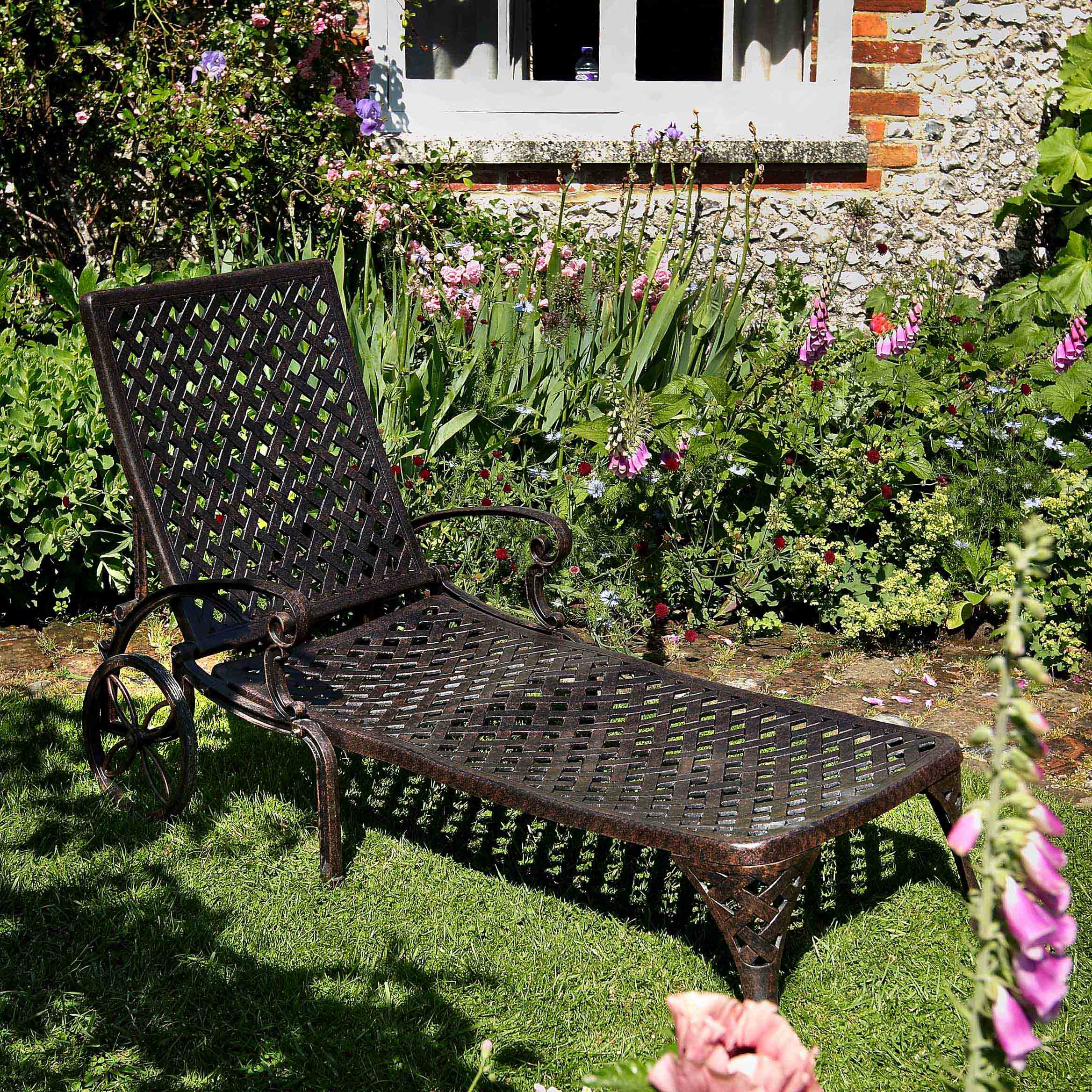 Stella Gartenliege - Antik Bronze