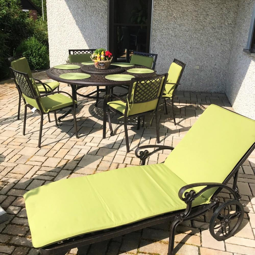 FRANCES Tisch (8 Personen Set) - Antik Bronze