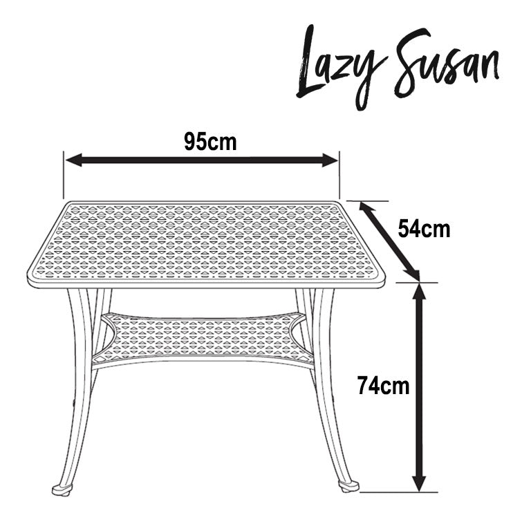 BBQ Tisch (2 Personen Set)