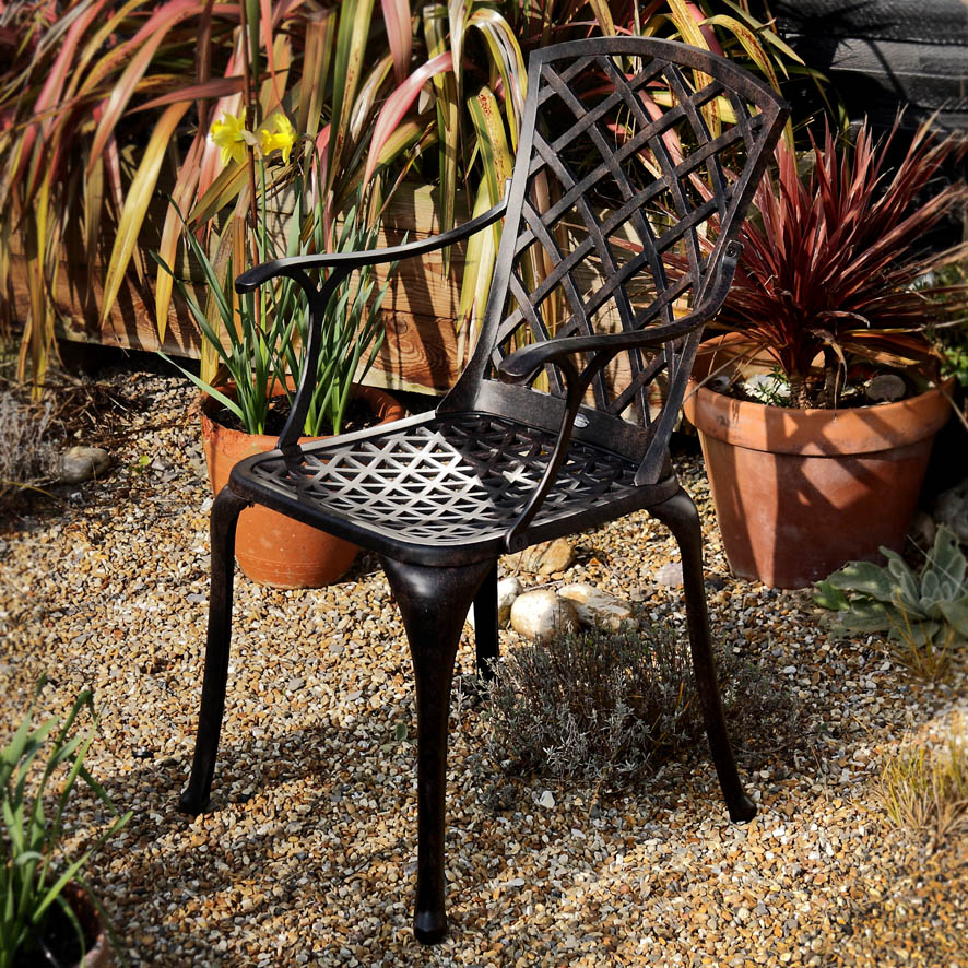 Stuhl Emma - Antik Bronze