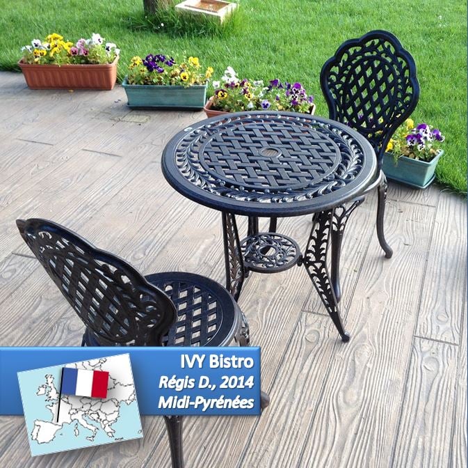 IVY Bistro Set (Tisch mit 2 Stühlen)