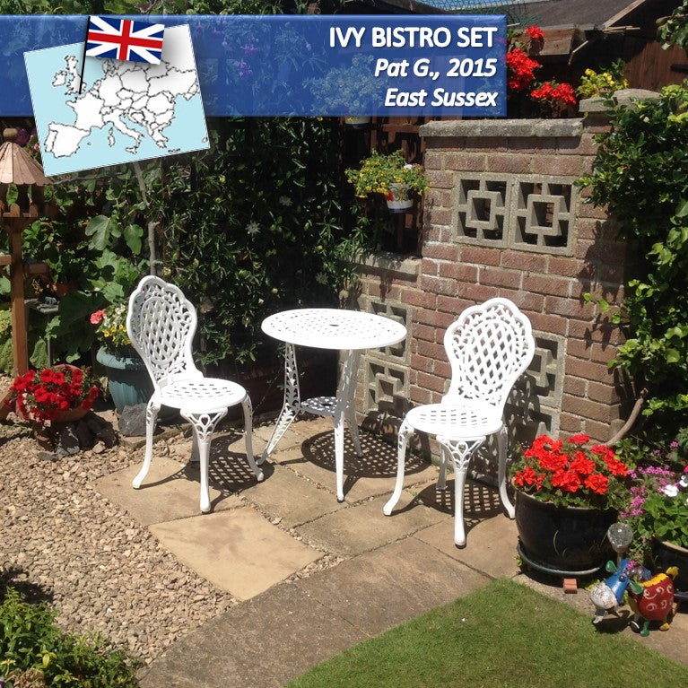 IVY Bistro Set (Tisch mit 2 Stühlen)