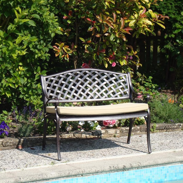 Gartenbankkissen - Beige