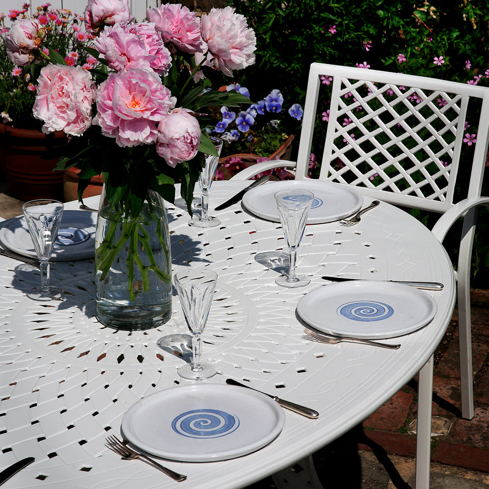 Gloria Table - White (8 seater set)