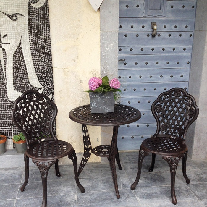 ROSE Bistro Set (Tisch mit 2 Stühlen)