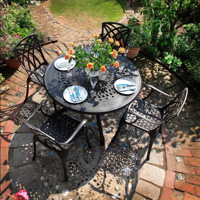 Gartenmöbelsets Gartenmöbel aus Metall Lazy Susan