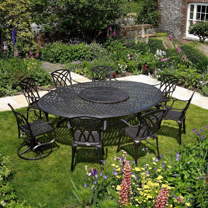 Victoria Großes Gartentisch Set mit 10 Sitzplätzen