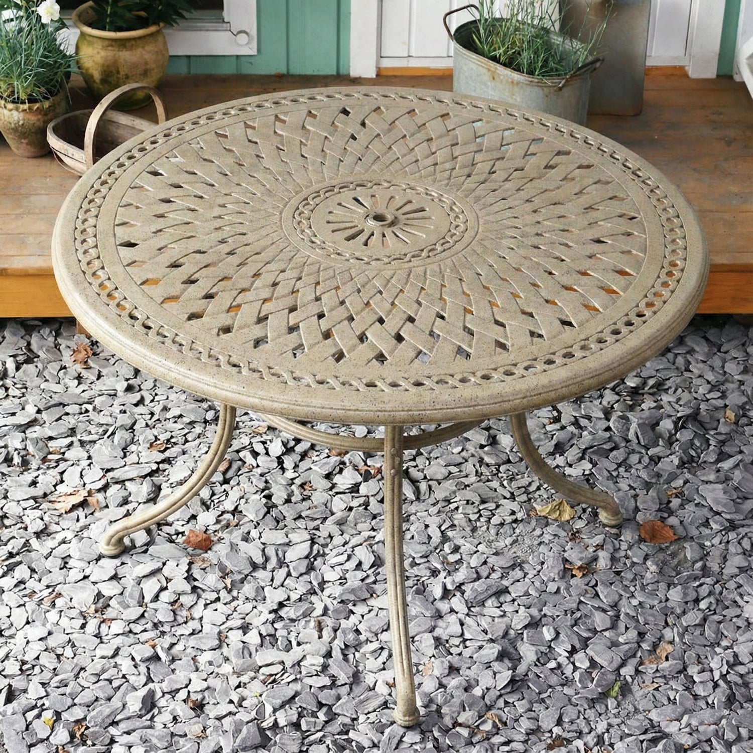 ALICE Tisch (4 Personen Set) Sandfarben