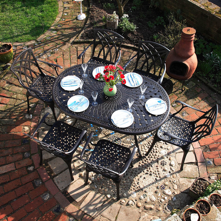 Gartenmöbel und Terrassenmöbel aus Metall Lazy Susan