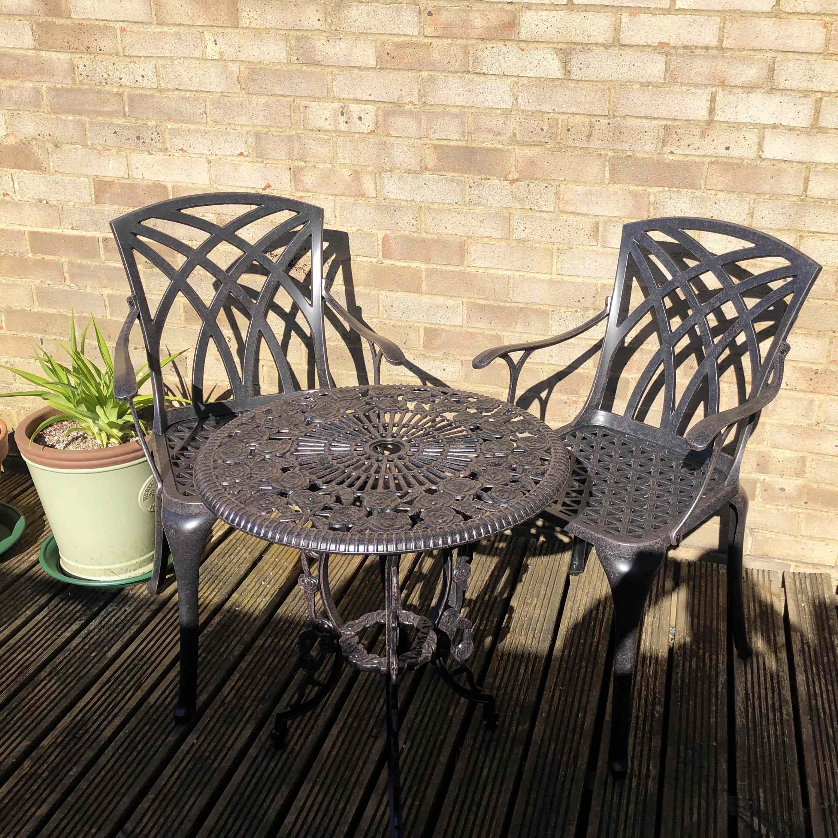 London Rose Bistrotisch (2 Personen Set)