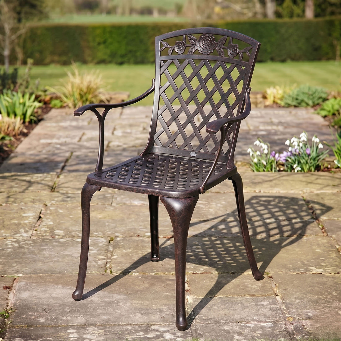 Stuhl Rose - Antik Bronze