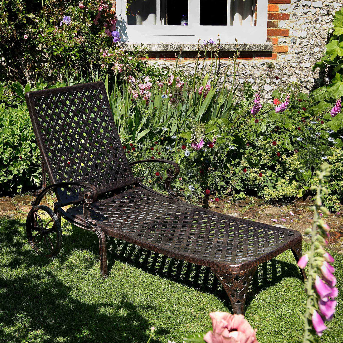 Stella Gartenliege - Antik Bronze