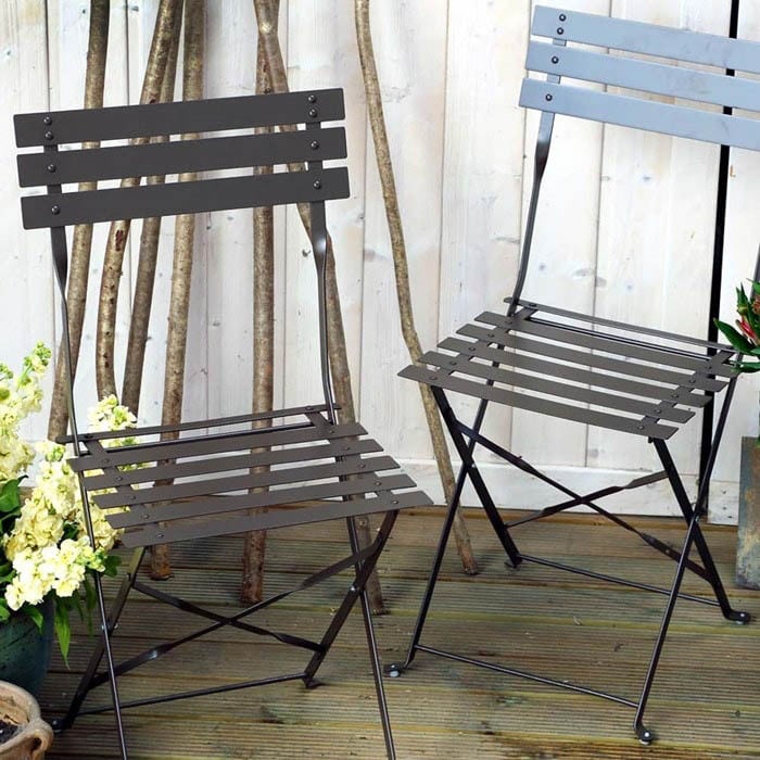 ALESSIA Bistro Set - Aschbraun (2 Personen Set)