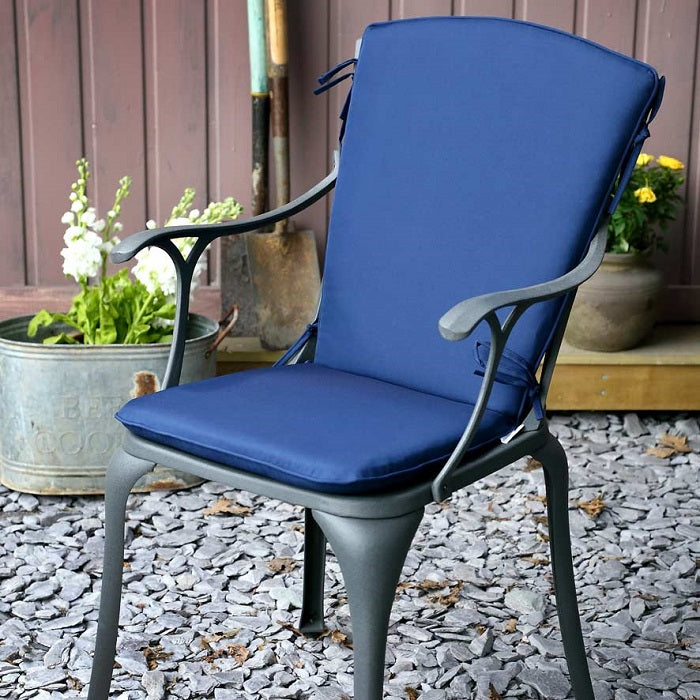 Gebogenes Rückenkissen - Blau