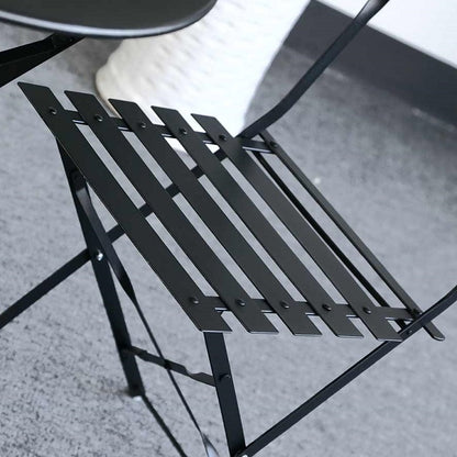ALESSIA Bistro Set (Tisch mit 2 StÃ¼hlen) - Schwarz