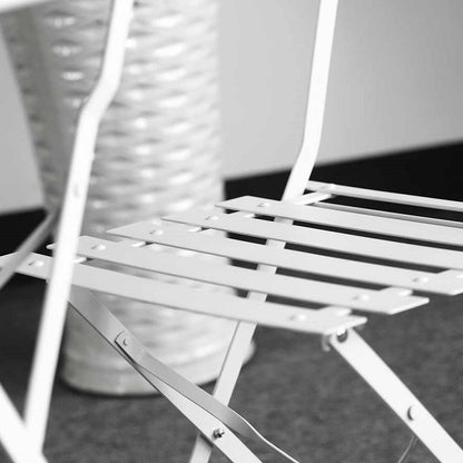 ALESSIA Bistro Set (Tisch mit 2 StÃ¼hlen) - WeiÃŸ