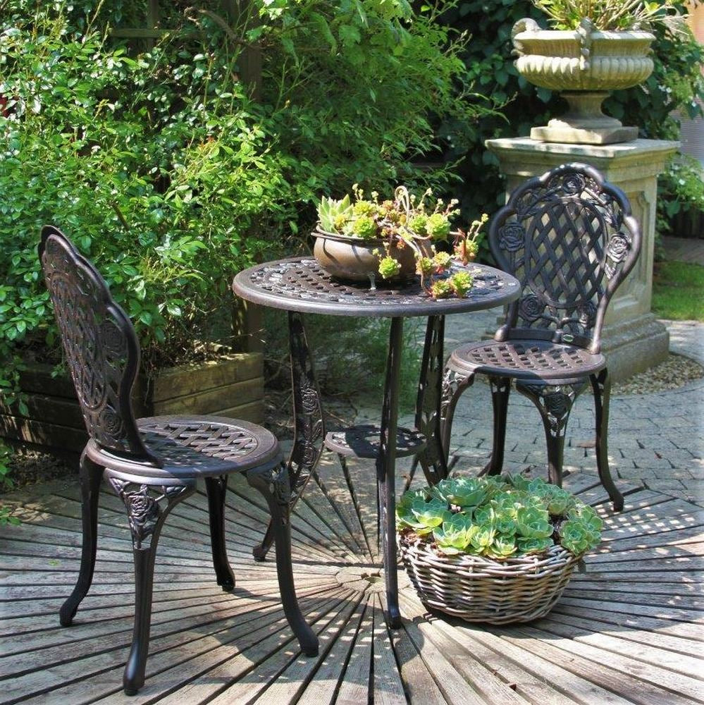 ROSE Bistro Set (Tisch mit 2 Stühlen)