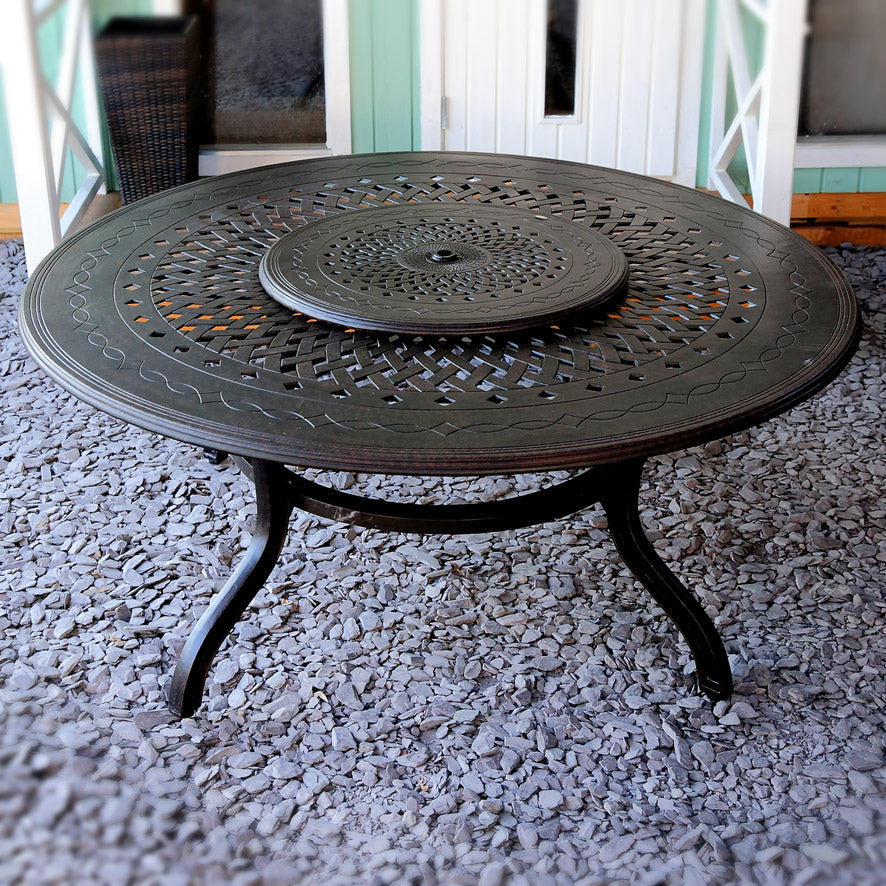 Rosie Table - 8 seater set - Antique Bronze (IRREGULAR)