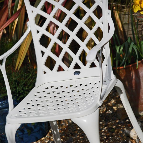 White_Rose_Self_Assembly_Metal_Garden_Chair_Cast_Aluminium_2