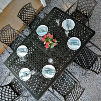 Vorschau: Jennifer extension metal garden table 9