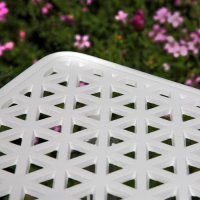 Vorschau: White metal claire garden side table 6