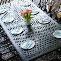 Vorschau: Jennifer extension metal garden table 10