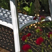 Vorschau: White claire aluminium garden side table 9