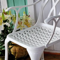 Vorschau: White_April_Self_Assembly_Metal_Garden_Chair 5