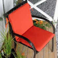 Vorschau: Terracotta garden chair high back cushion 12