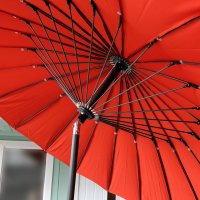 Vorschau: 2.5m terracotta garden parasol 1