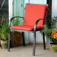 Vorschau: Terracotta garden chair high back cushion 1
