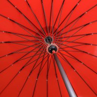 Vorschau: 2.5m red garden parasol 2