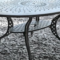 Vorschau: Charlotte 6 seater oval garden table set 20